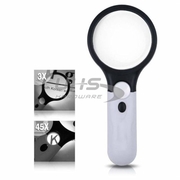 Uhs Hardware Magnifying Glass with 3 LED Lights 3X 45X UHS-MAG-GLASS